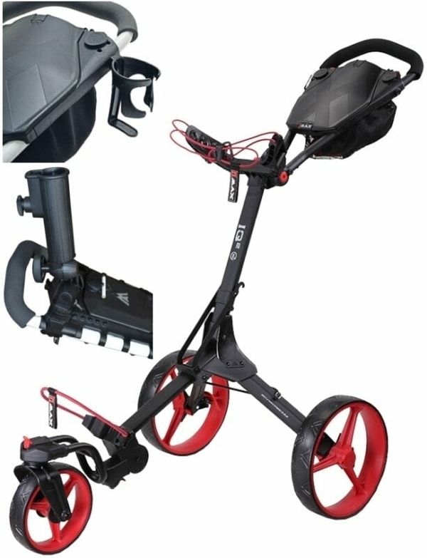 Big Max Big Max IQ² 360 SET Phantom Black/Red Ručna kolica za golf