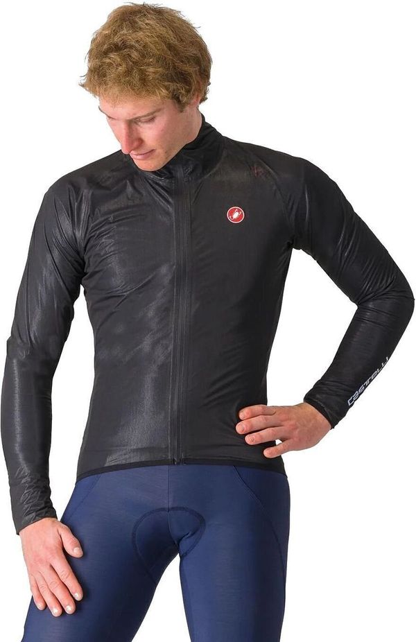 Castelli Castelli SQUALL SHELL Jakna Light Black/Silver Gray M