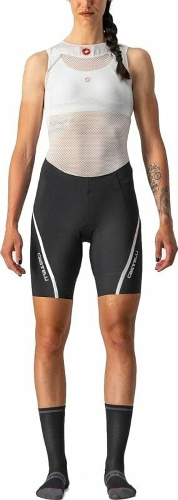 Castelli Castelli Velocissima 3 W Black/Silver L Biciklističke hlače i kratke hlače