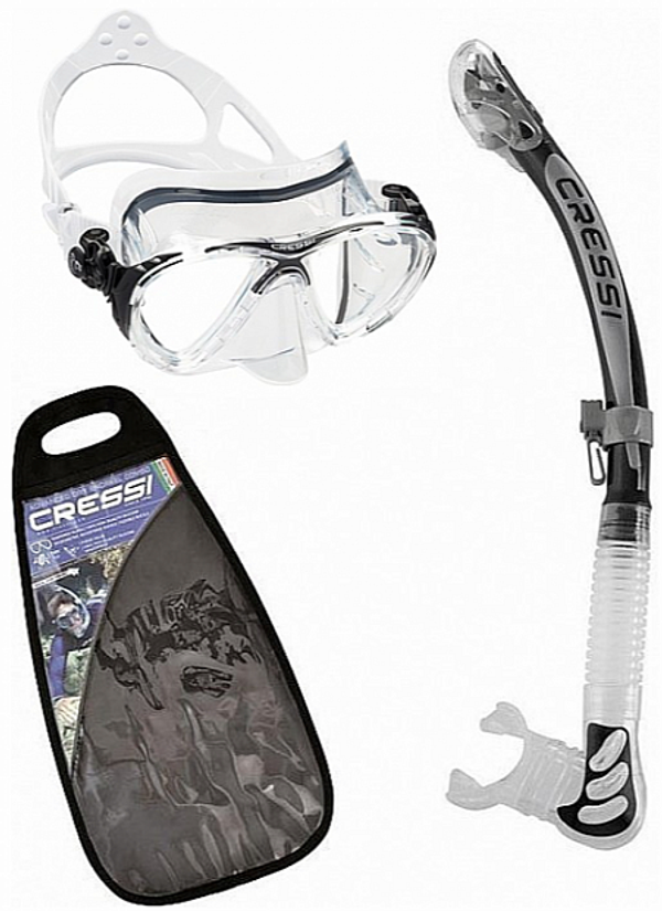 Cressi Cressi Big Eyes Evolution & Alpha Ultra Dry Clear/Black