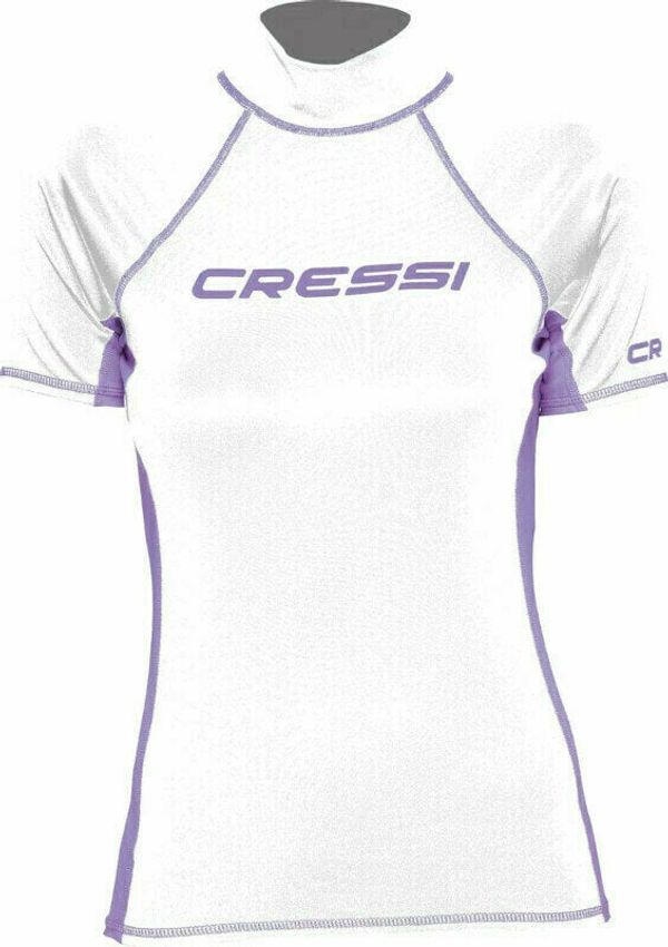 Cressi Cressi Rash Guard Lady Short Sleeve Košulja White/Lilac S
