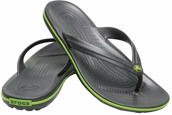 Crocs Crocs Crocband Flip Papuče Graphite/Volt Green 46-47