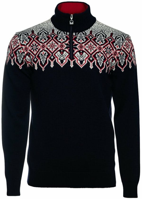 Dale of Norway Dale of Norway Winterland Mens Merino Wool Sweater Navy/Off White/Raspberry M Džemper
