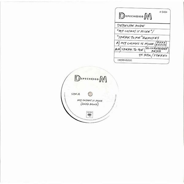 Depeche Mode Depeche Mode - My Cosmos Is Mine / Speak To Me (Remixes) (12" Vinyl)