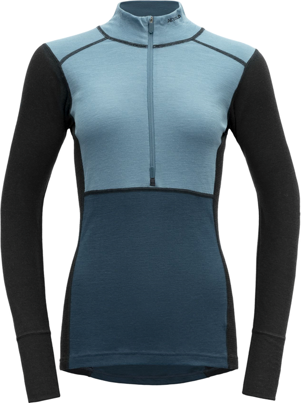 Devold Devold Lauparen Merino 190 Zip Neck Woman Moon/Ink/Flood XL Termo donje rublje
