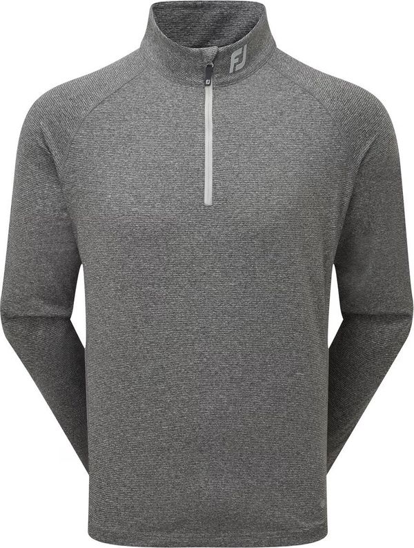 Footjoy Footjoy Brushed Back Black M Majica dugih rukava