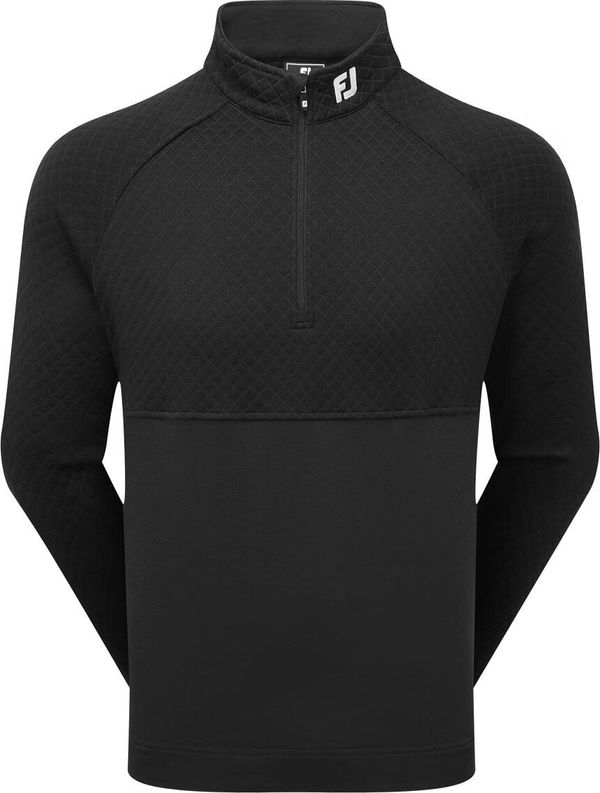 Footjoy Footjoy Jacquard Thermal Black XL Majica dugih rukava