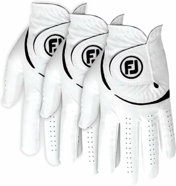 Footjoy Footjoy Weathersof Golf (3 Pack) White/Black Lijeva ruka L Muške rukavice