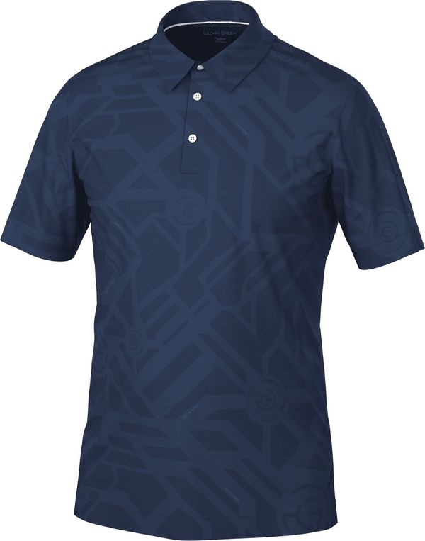 Galvin Green Galvin Green Maze Mens Breathable Short Sleeve Shirt Navy 2XL