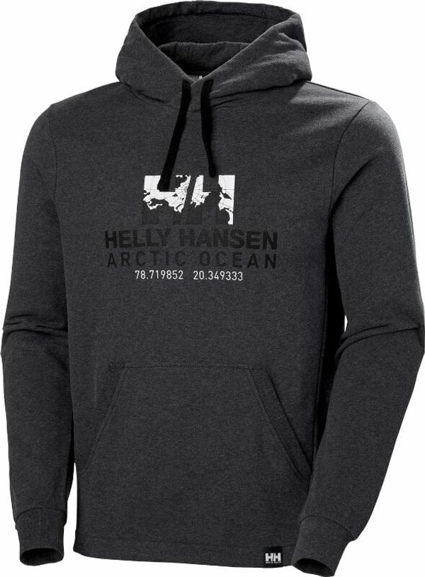 Helly Hansen Helly Hansen Men's Arctic Ocean Organic Cotton Majica s kapuljačom Ebony Melange S