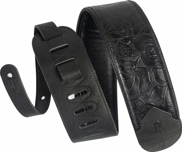 Levys Levys M4WP-007 Kožnati remen za gitaru Black Rose