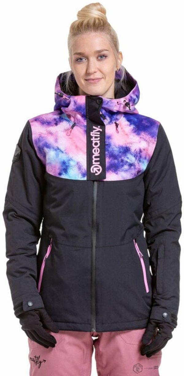 Meatfly Meatfly Kirsten Womens SNB and Ski Jacket Peach Aquarel/Black S Skijaška jakna