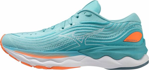 Mizuno Mizuno Wave Skyrise 4 Antigua Sand/White/Light Orange 41 Obuća za trčanje na cesti