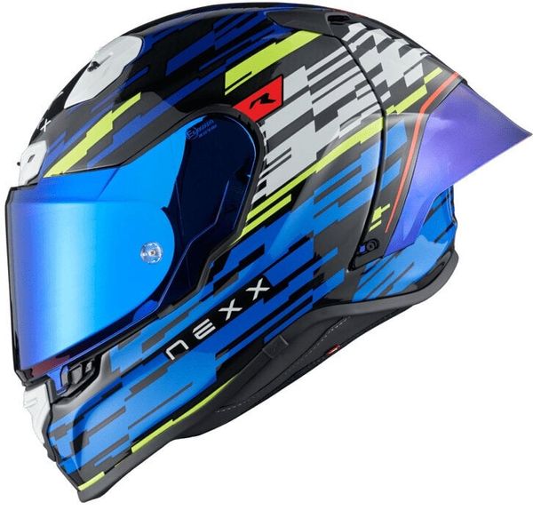 Nexx Nexx X.R3R Glitch Racer Blue Neon L Kaciga