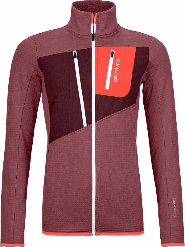 Ortovox Ortovox Fleece Grid Jacket W Mountain Rose XS Majica s kapuljačom na otvorenom