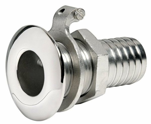 Osculati Osculati Skin fitting Stainless Steel with Hose Adaptor 1''