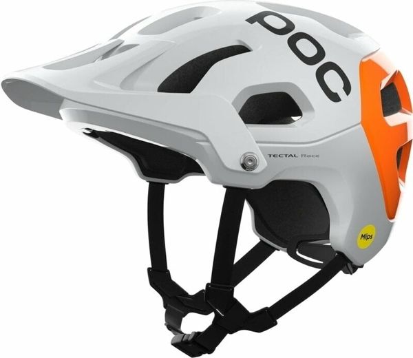 POC POC Tectal Race MIPS NFC Hydrogen White/Fluorescent Orange 51-54 Kaciga za bicikl