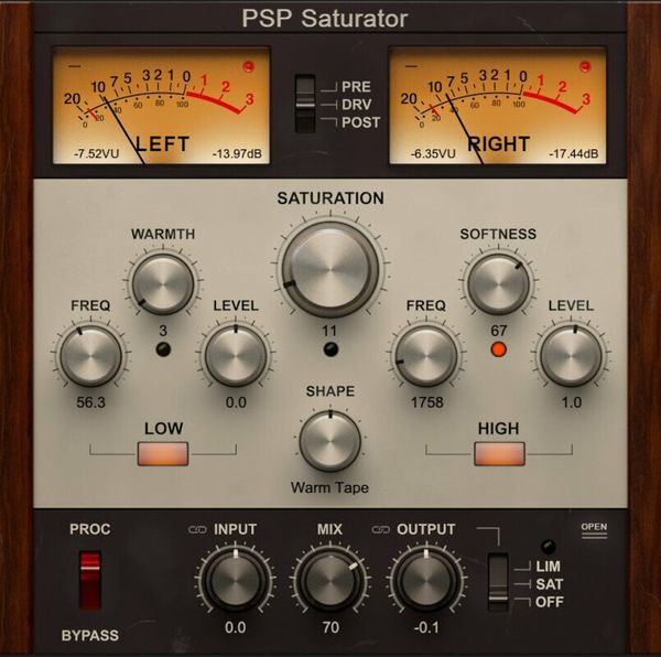 PSP AUDIOWARE PSP AUDIOWARE Saturator (Digitalni proizvod)