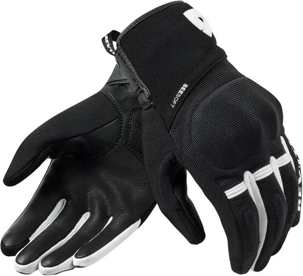 Rev'it! Rev'it! Gloves Mosca 2 Black/White 2XL Rukavice