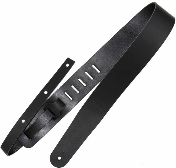 Richter Richter Raw II Black Kožnati remen za gitaru Black