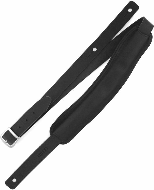 Richter Richter Slim Deluxe Buffalo Black Kožnati remen za gitaru Black