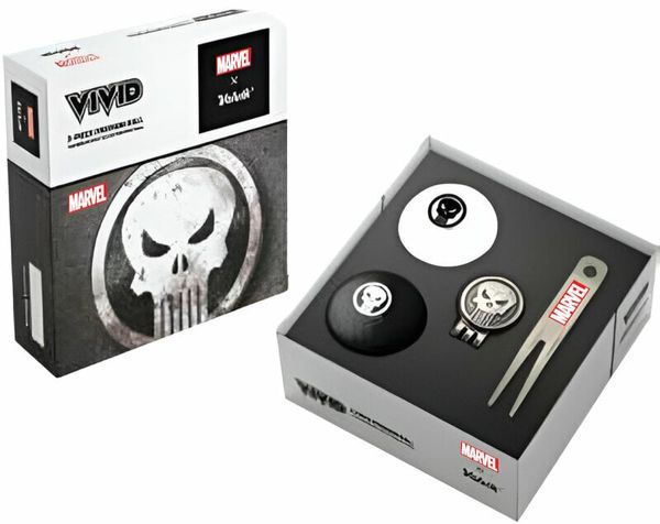 Volvik Volvik Marvel Punisher 2 Pack Golf Balls Plus Marker and Pitchfork