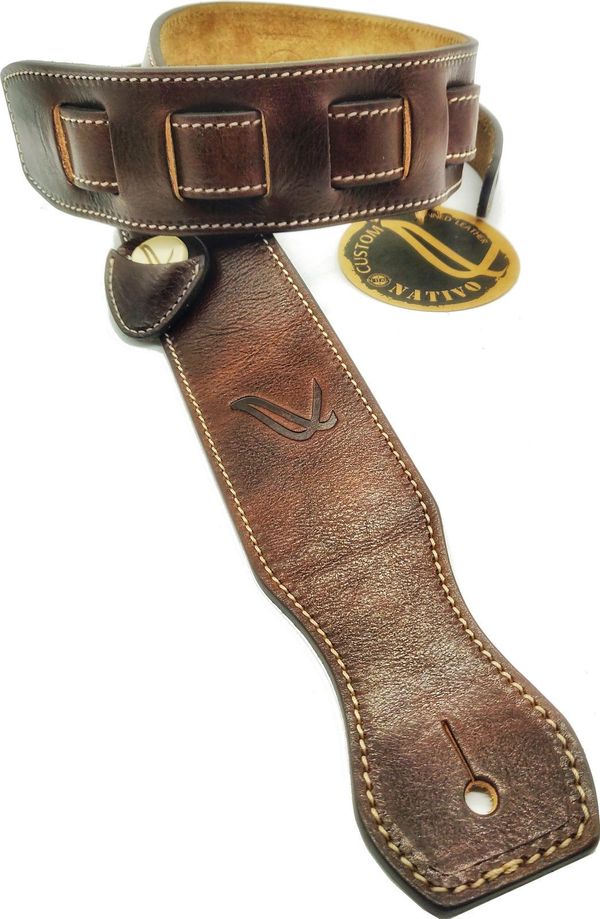 Wambooka Wambooka Nativo Custom Kožnati remen za gitaru Brown Leather