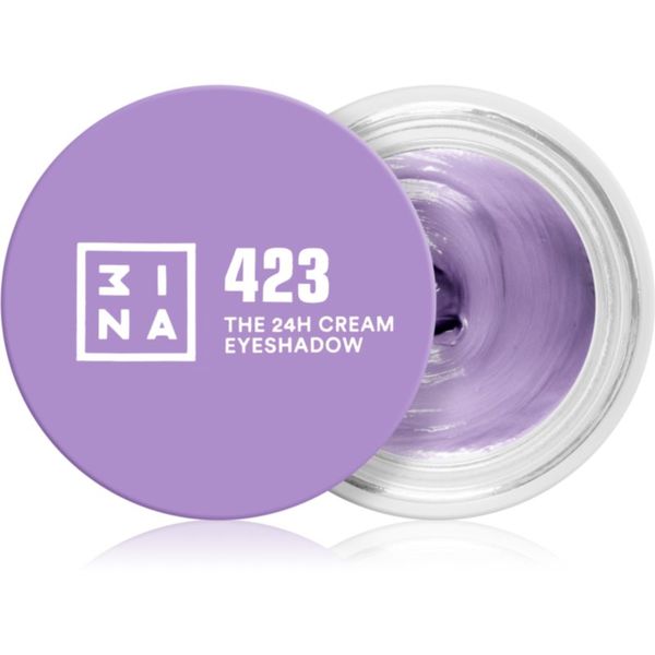 3INA 3INA The 24H Cream Eyeshadow kremasto sjenilo za oči nijansa 423 Lilac 3 ml