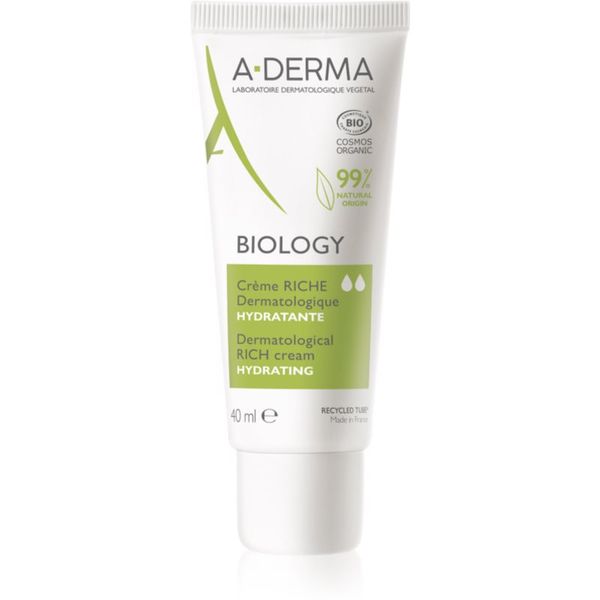 A-Derma A-Derma Biology hranjiva hidratantna krema za suhu i vrlo suhu osjetljivu kožu lica 40 ml