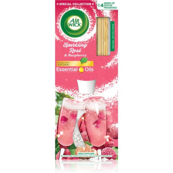 Air Wick Air Wick Reed Diffuser Sparkling Rose & Raspberry aroma difuzer s punjenjem 25 ml