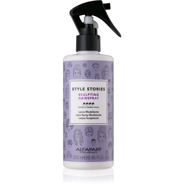 Alfaparf Milano Alfaparf Milano Style Stories The Range Hairspray sprej za kosu ekstra jako učvršćivanje Sculpting Hairspray 250 ml