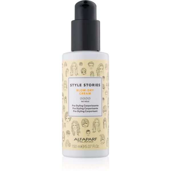 Alfaparf Milano Alfaparf Milano Style Stories The Range Pre-Styling zaštitna krema za ubrzavanje feniranja za povećanje volumena Blow-Dry Cream 150 ml