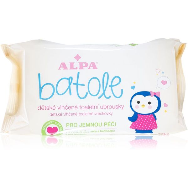 Alpa Alpa Toddler Wet wipes dječje nježne vlažne maramice za osjetljivu kožu 72 kom