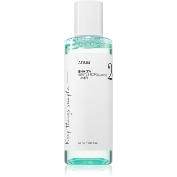 Anua Anua BHA 2% Gentle Exfoliating Toner nježni tonik za eksfolijaciju za problematično lice, akne 150 ml