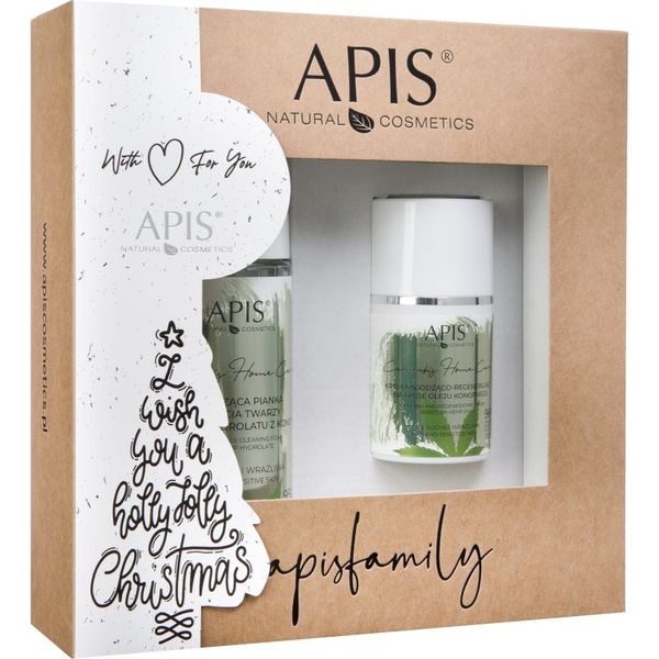 Apis Natural Cosmetics Apis Natural Cosmetics Cannabis Home Care poklon set za lice 2 kom