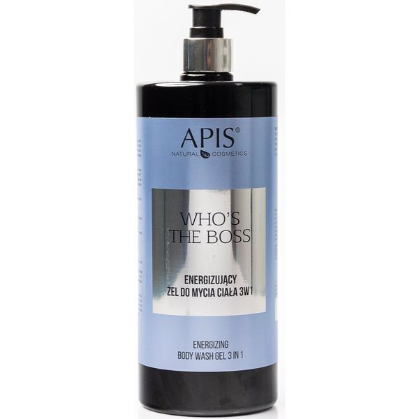 Apis Natural Cosmetics Apis Natural Cosmetics Who's the boss energetski gel za tuširanje 3 u 1 za muškarce 1000 ml