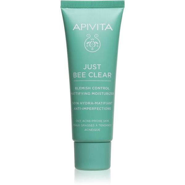 Apivita Apivita Just Bee Clear Blemish Control Moisturizer hidratantna krema za lice s niacinamidom 40 ml