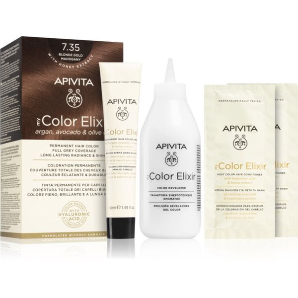 Apivita Apivita My Color Elixir boja za kosu bez amonijaka nijansa 7.35 Blonde Gold Mahogany 1 cps