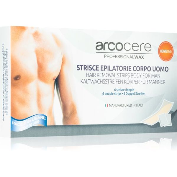 Arcocere Arcocere Professional Wax trake za epilaciju voskom za muškarce 6 kom