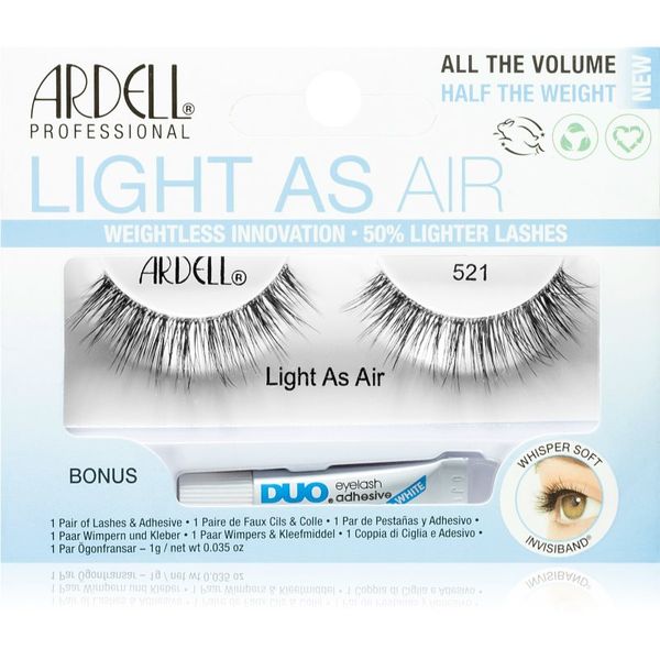 Ardell Ardell Light As Air umjetne trepavice s ljepilom i aplikatorom tip 521 1 g