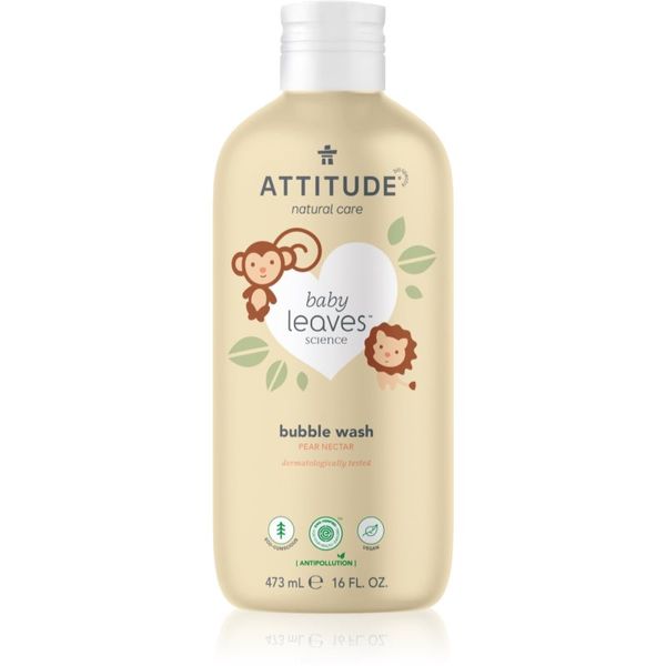 Attitude Attitude Baby Leaves Pear Nectar pjena za kupanje za djecu 473 ml