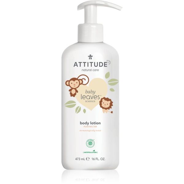 Attitude Attitude Baby Leaves Pear Nectar prirodno dječje mlijeko za tijelo 473 ml