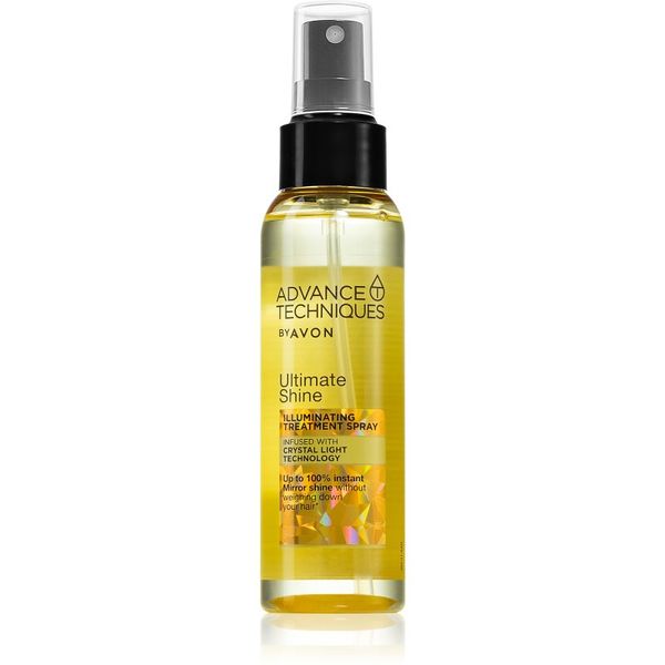 Avon Avon Advance Techniques Ultimate Shine sprej za fiksiranje šminke za sjajnu i mekanu kosu 100 ml