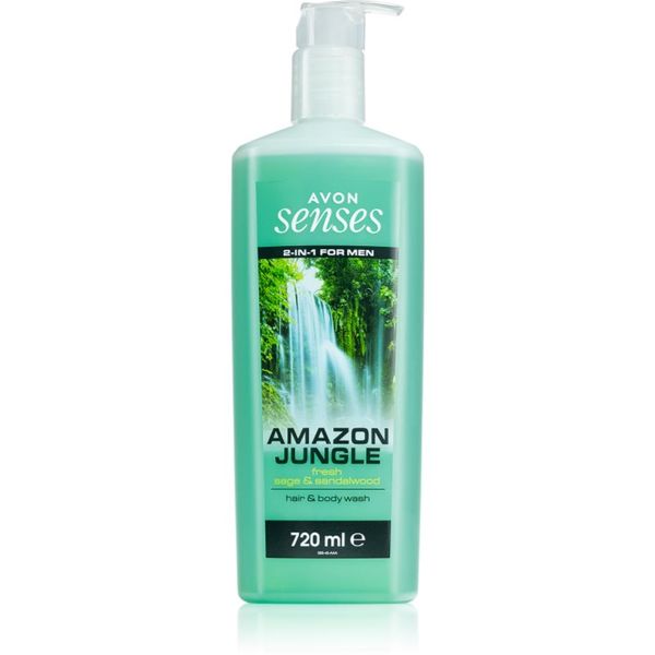 Avon Avon Senses Amazon Jungle gel za tuširanje za tijelo i kosu za muškarce 720 ml