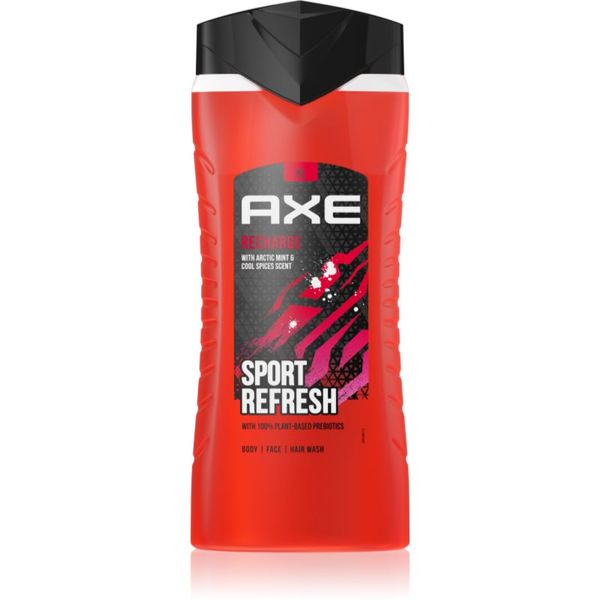 Axe Axe Recharge Arctic Mint & Cool Spices osvježavajući gel za tuširanje 3 u 1 400 ml