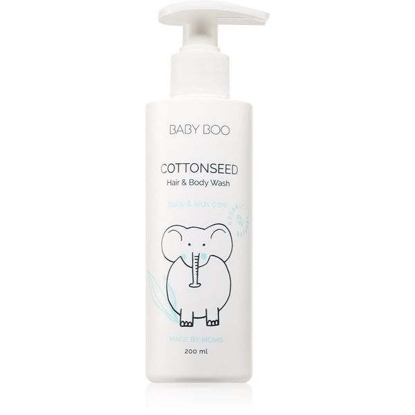 Baby Boo Baby Boo COTTONSEED Hair and Body Wash šampon i pjena za kupku za djecu od rođenja 200 ml