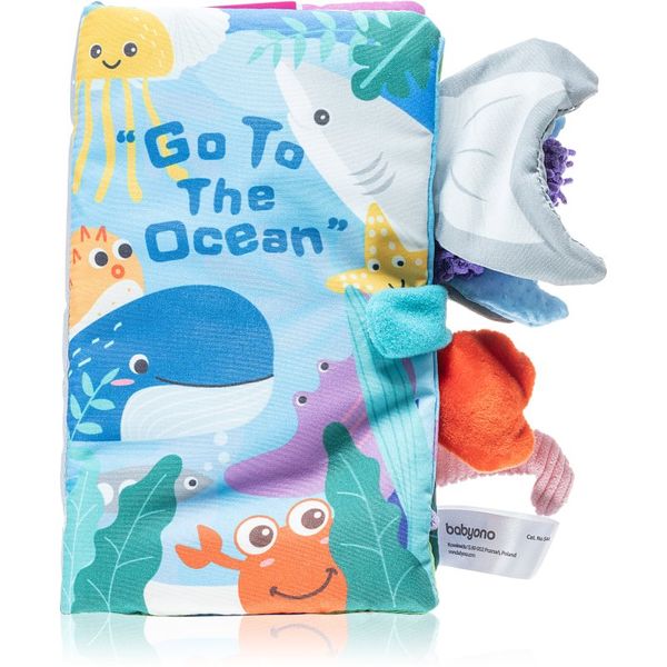 BabyOno BabyOno Have Fun Go to the ocean edukativna knjiga kontrastnih boja 1 kom