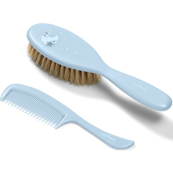 BabyOno BabyOno Take Care Hairbrush and Comb III set Blue (za djecu od rođenja)