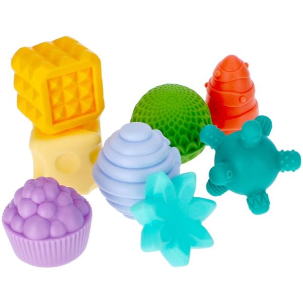 Bam-Bam Bam-Bam Set of Textured Toys aktivna igračka 6m+ 8 kom