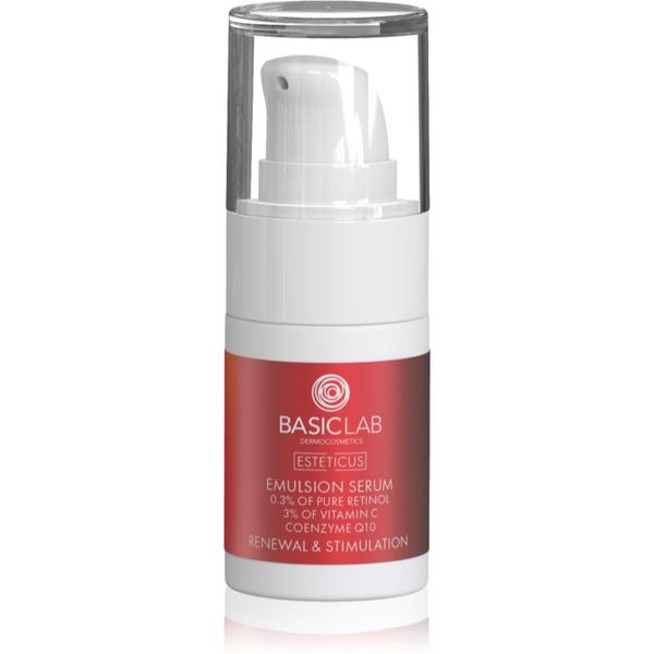 BasicLab BasicLab Dermocosmetics Esteticus noćna obnavljajuća emulzija 0.3% Pure Retinol 15 ml